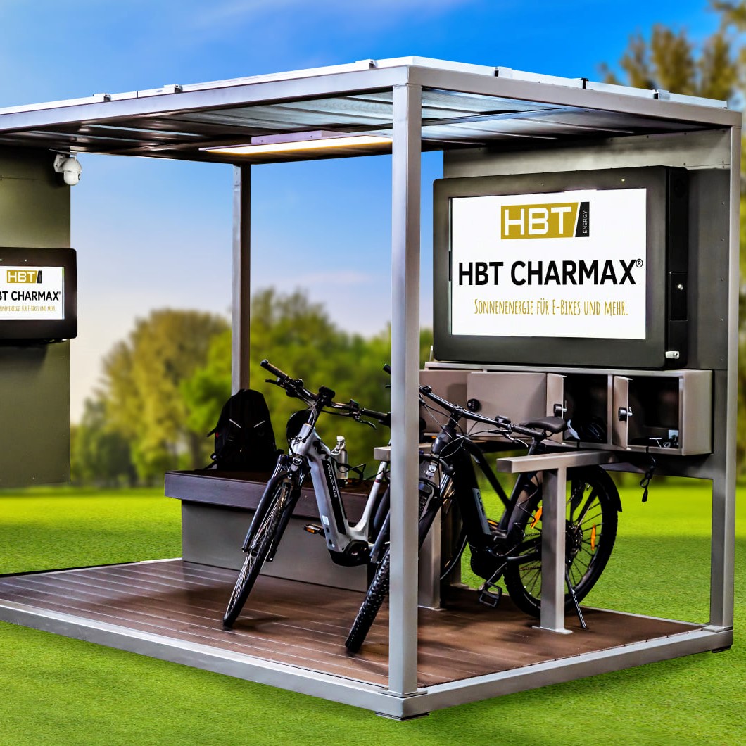 HBT Charmax Solar E-Bike Ladestation