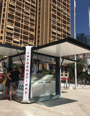 HBT CUBOX Solar Kiosk, Info Stand & Pop-Up Store mit Photovoltaik System